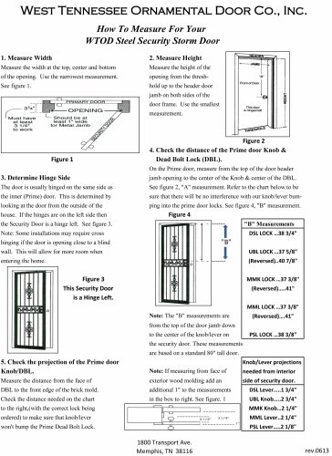 (image for) How to Measure a Single Security Door