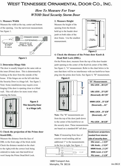 (image for) How to Measure a Single Security Door