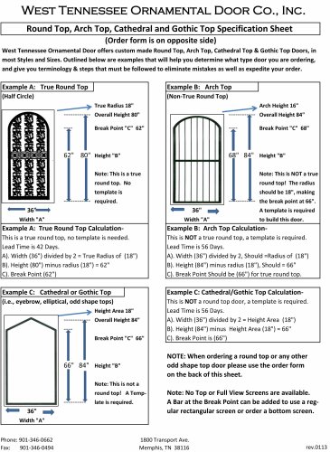 (image for) How to Measure a Round Top Security Door