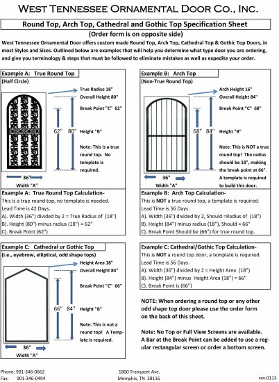(image for) How to Measure a Round Top Security Door