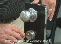 (image for) Installing a Marks mortise lock.