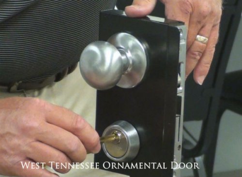 (image for) Installing a Marks mortise lock.