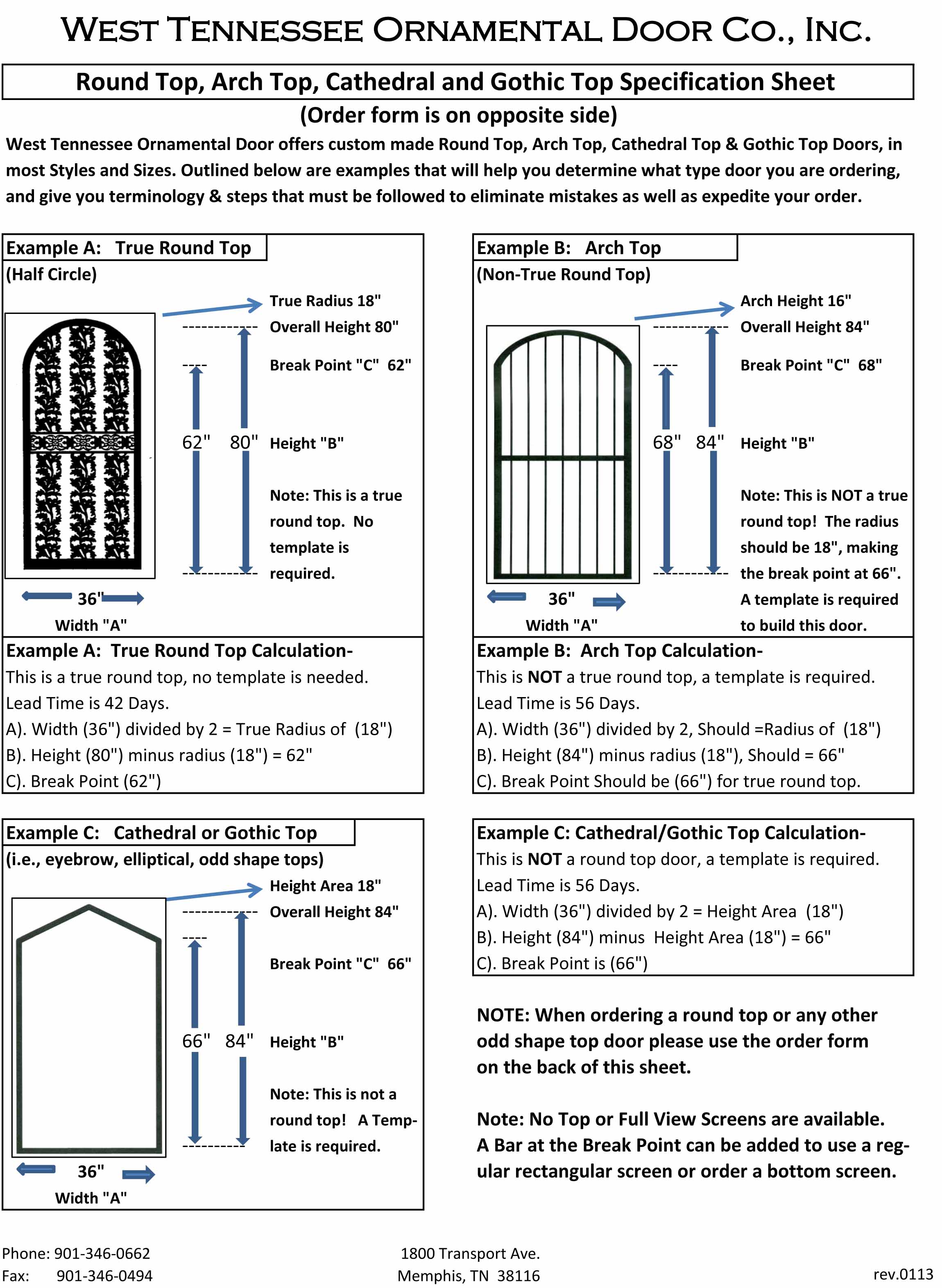 How to Measure a Round Top Security Door